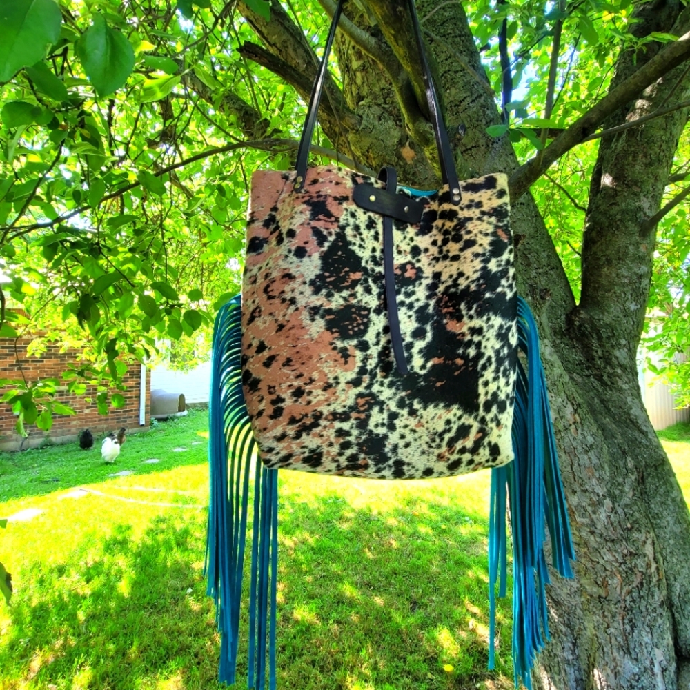 Hair on Hide/Fringe Tote